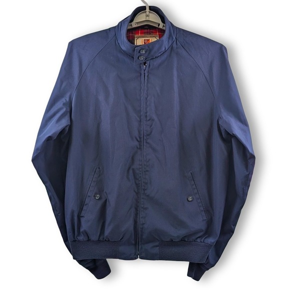 Vintage Baracuta G9 Harrington Jacket Mens 44L Navy Blue Classic Sportswear - Picture 6 of 11